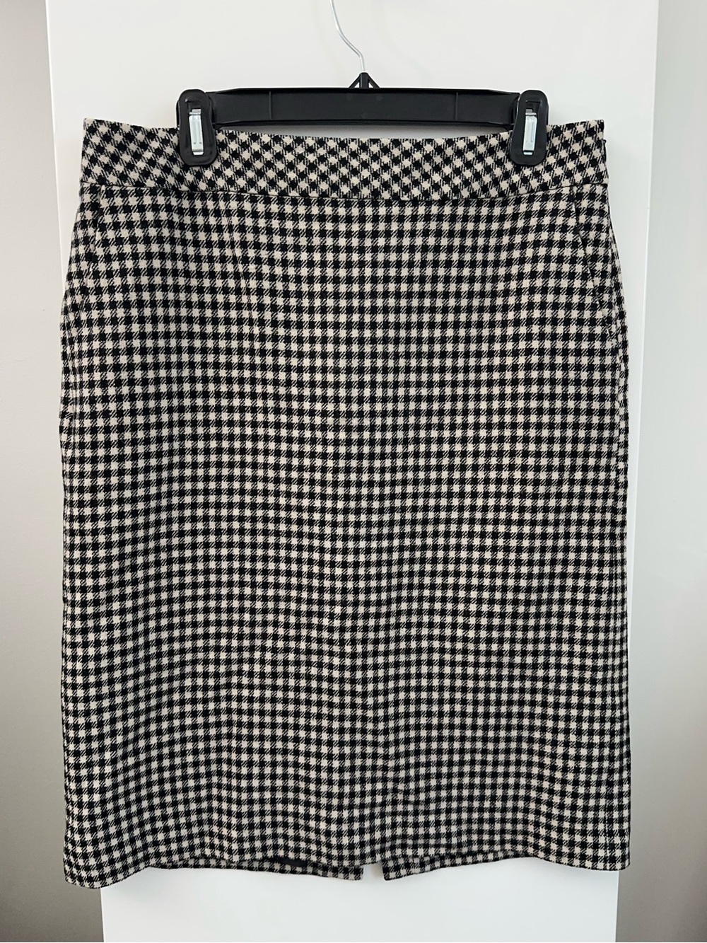 Eddie Bauer Black and White Gingham Pencil Skirt